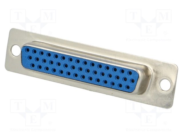 44PIN, trīs rindu, D-Sub HD, ligzda, solder type