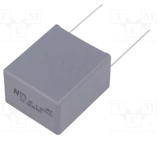4.7mkF/400VDC, 220VAC, ±5%, polipropilēns kondensātors 27.5mm, 32x22x37mm, KEMET