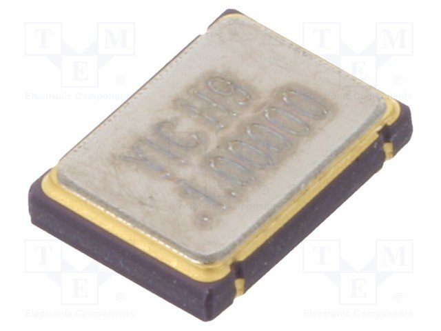 1.00MHz, SMD Kvarca ģenerators, 1MHz, ±50ppm, 7x5x1.4mm, 3.3V