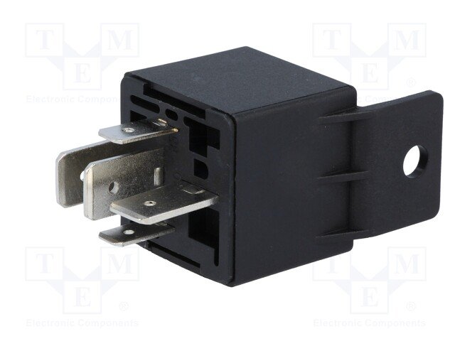 Relejs DC12V, SPDT, 60A/14VDC, 72R(167mA), viens kontakts uz pārslēgšanu, 28x28x25mm, RAYEX ELECTRONICS