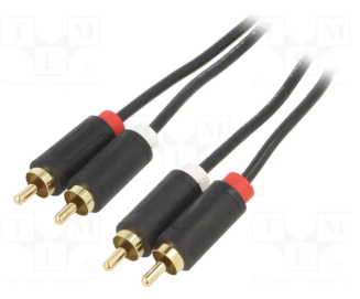 2RCA štekers/2RCA štekers vads, 0.5m, VENTION