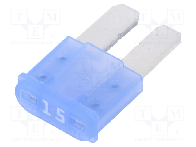 Drošinātājs auto, MICRO2, 15A, 32V, 9.1 x 15.3 x 3.8mm