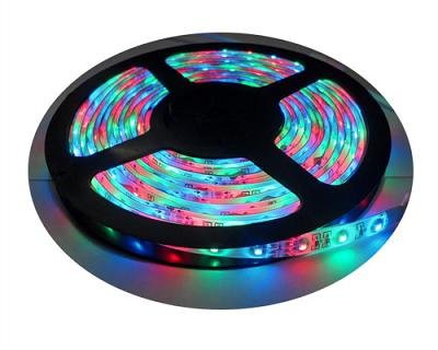 LED lenta, 12V/SMD5050-300LED/IP63/5m/8mm, RGB