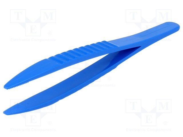 Pincete L=125mm, plastmasas, taisns