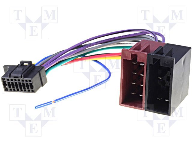ZRS-206 štekers Connector, ISO, Sony, PIN:16
