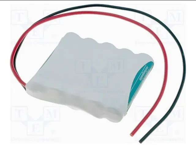 Akumulatori 5*AAA, CELLEVIA BATTERIES, ar lokaniem izvadiem, Ni-MH, 700mAh, 51x46x11mm, 6V, 61.1gr.