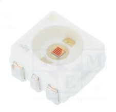 Gaismas diode SMD, dzeltena, 3528, PLCC6, 3550...11200mcd, 2.05...2.65V/140mA, 583-595nm, 120°, PLCC6