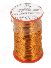DNE0.60/0.50 Vads tinuma emaljēts 0.60mm, 194m/500g