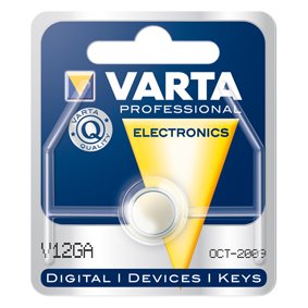 AG12 V12GA VARTA baterija, Ø11,6x4,2mm