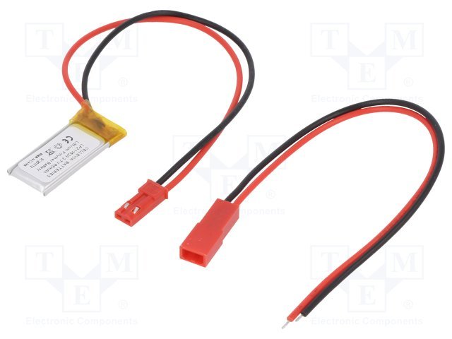 Akumulators Li-pol, 3.7V/85mAh, izvadi, 2x24x30mm
