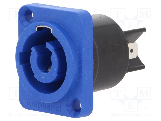 Tikla ligzda, 250VAC, 25A, (PowerCon Neutrik), IP54, 2 skrūves, šasijai