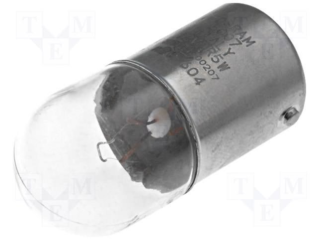Spuldze, 24V, 210mA, 5W, bayonet, BA15S, Bulb: cylindrical