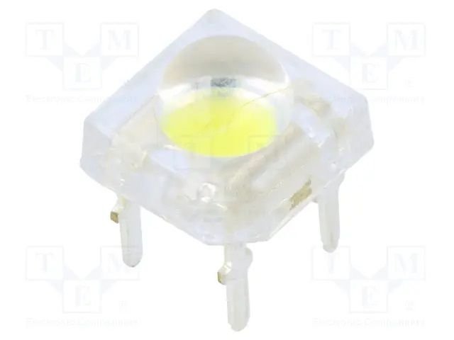 7x7mm, auksta balta, superflux, 10000...12000mcd, 80°	, 2.8...3.6V/80mA, 5500-8500K, gaismas diode